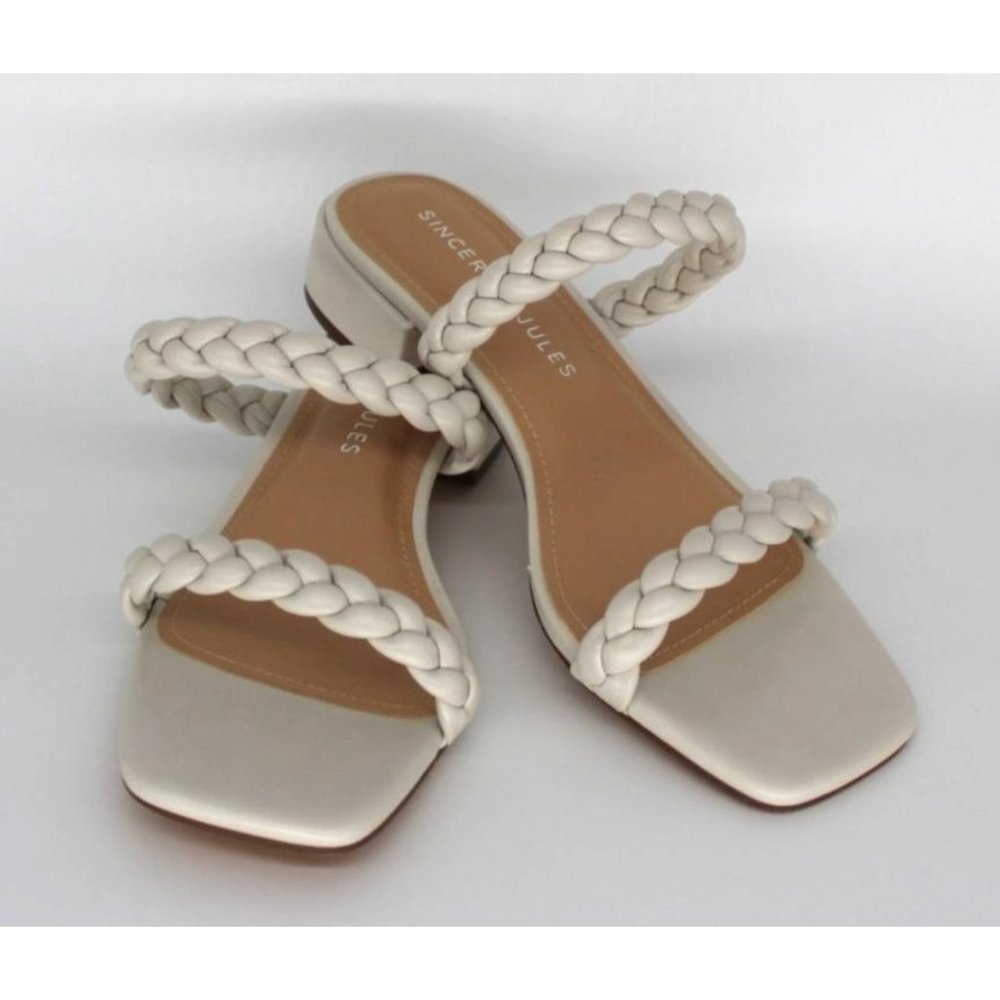 NEW SINCERELY JULES Womens Braided Sandals Size 8.5